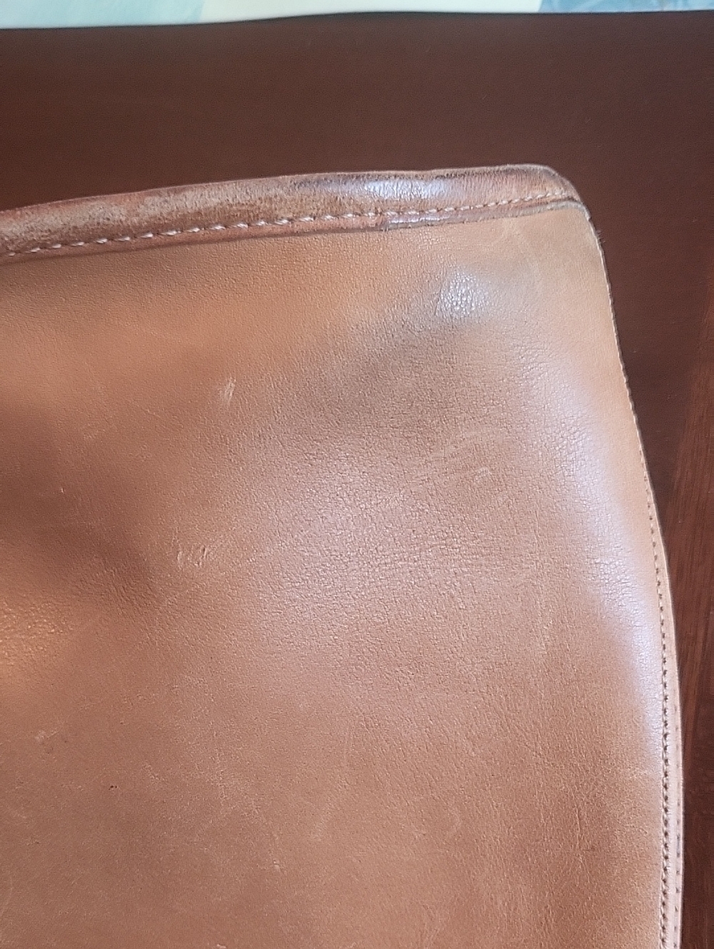 Tan Leather Crossbody Coach Purse - Smooth Finish - Picture 3 of 13